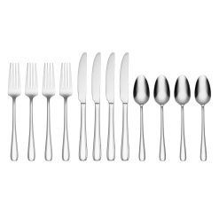 Alternative view of Lenox Premium Waverley 12-Piece Flatware Set