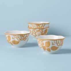 Lenox Premium Butterfly Meadow Cottage Rice Bowls, Set of 4