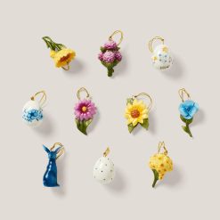 Lenox Premium Floral Easter 10-Piece Mini Ornament Set