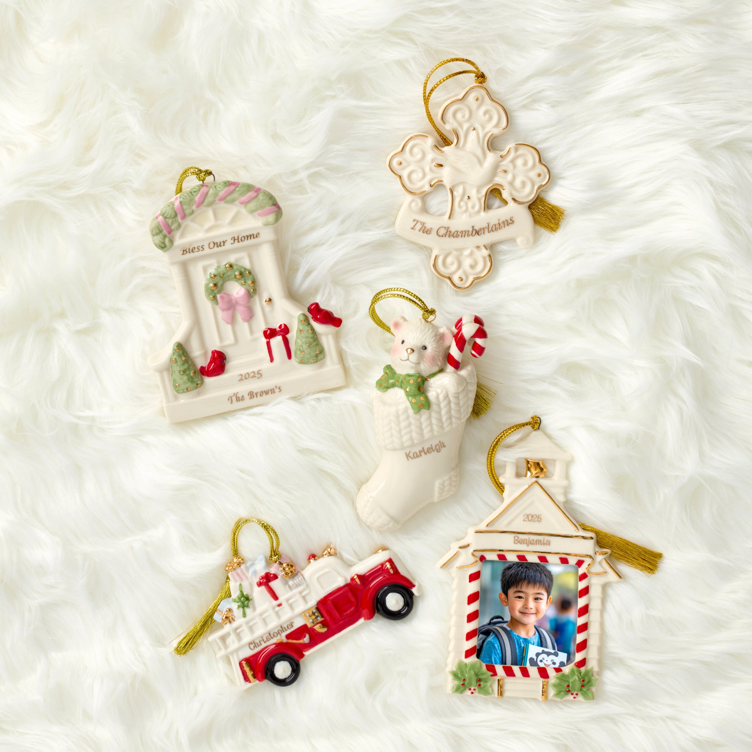 Lenox Premium Personalized School Time Memories Ornament - Image 2