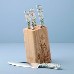 Alternative view of Lenox Premium Butterfly Meadow Herbs 6-Piece Cutlery Block Set