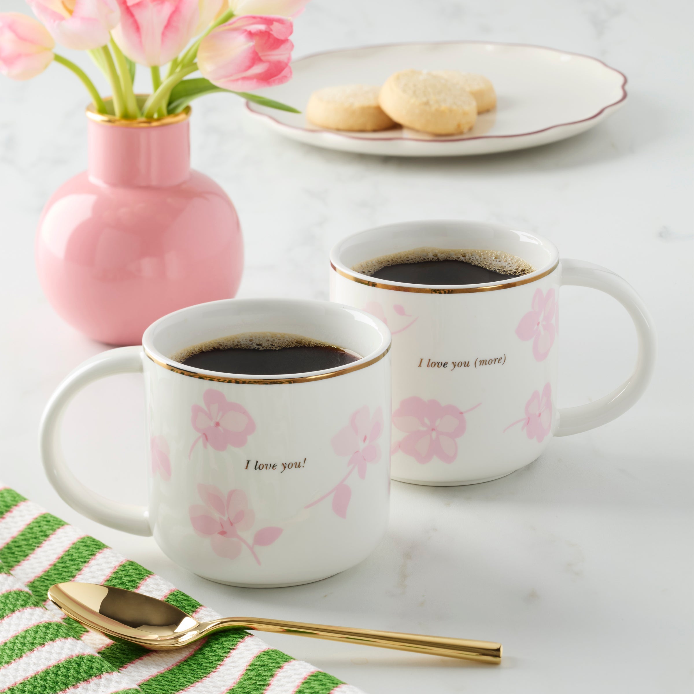 Lenox Premium Spring Pansies Mugs, Set of 2 - Image 2