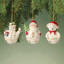 Lenox Premium Jingle Bell Ornaments, Set of 3