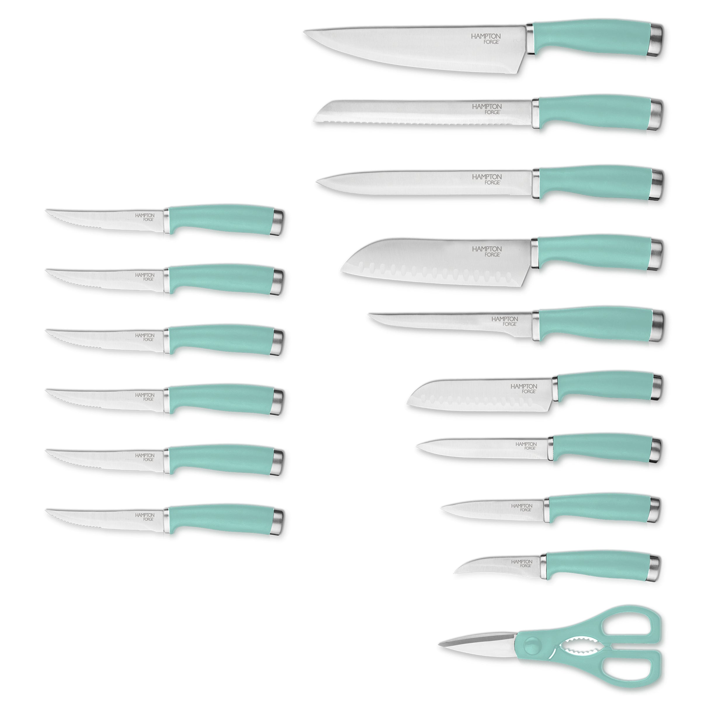 Lenox Premium Epicure Pistachio 17-Piece Cutlery Block Set - Image 4