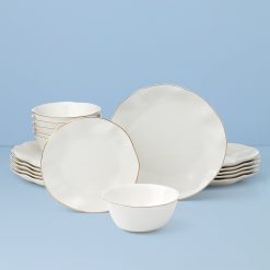 Lenox Premium Blue Bay White 18-Piece Dinnerware Set