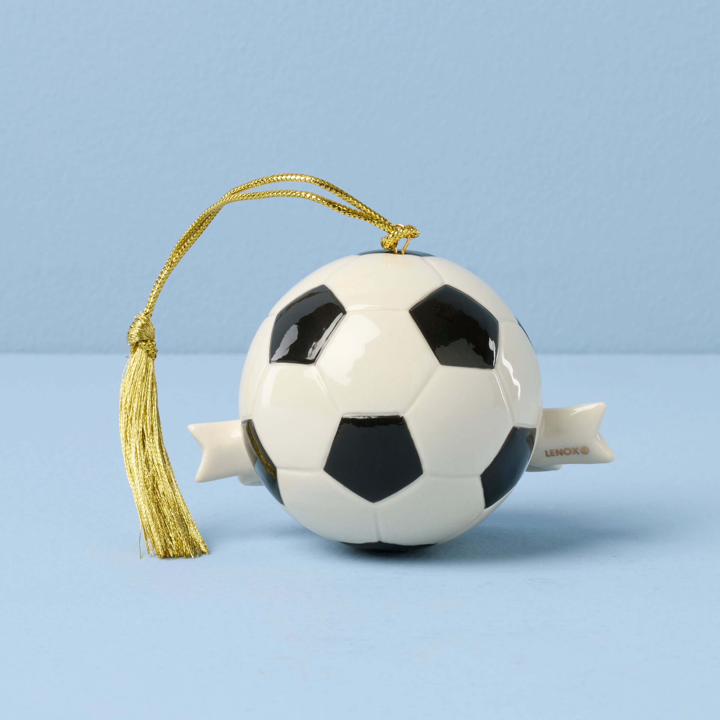 Lenox Premium Personalized Soccer Ball Ornament - Image 2