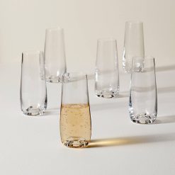 Alternative view of Lenox Premium Tuscany Classics Stemless Flute Glasses, Set of 6