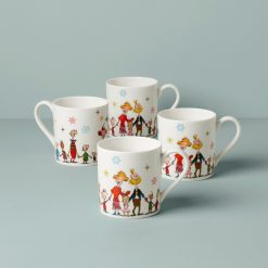 Lenox Premium Merry Grinchmas Mugs, Set of 4