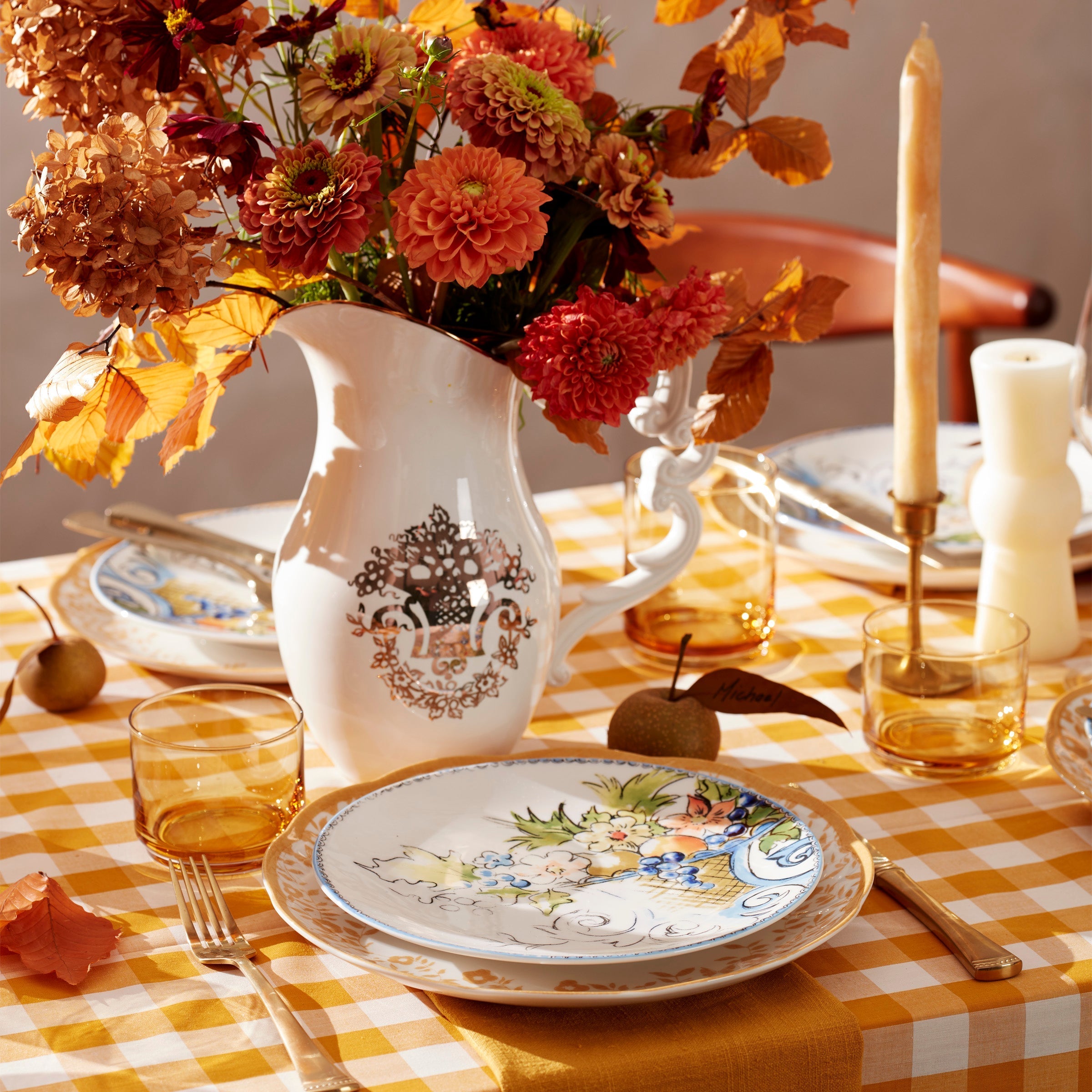 Lenox Premium Tuscany Classics Stackable Amber Short Glasses, Set of 4 - Image 4