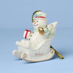 Lenox Premium Personalized Snowman Ornament