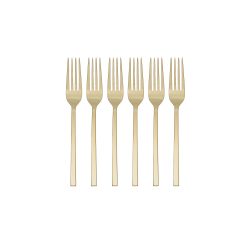 Lenox Premium Allay Champagne Dinner Forks, Set of 6