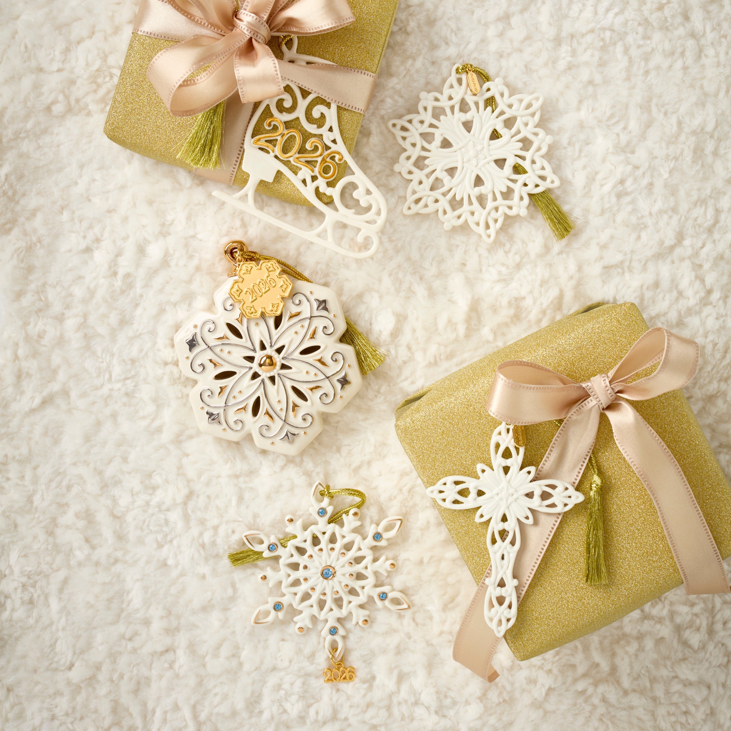Lenox Premium 2026 Snow Fantasies Cross Ornament - Image 3