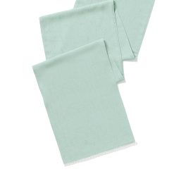 Alternative view of Lenox Premium French Perle Solid Ice Blue 14x90 Table Runner