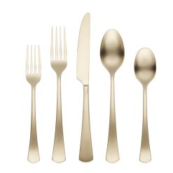 Lenox Premium Morgan Champagne Satin 20-Piece Flatware Set
