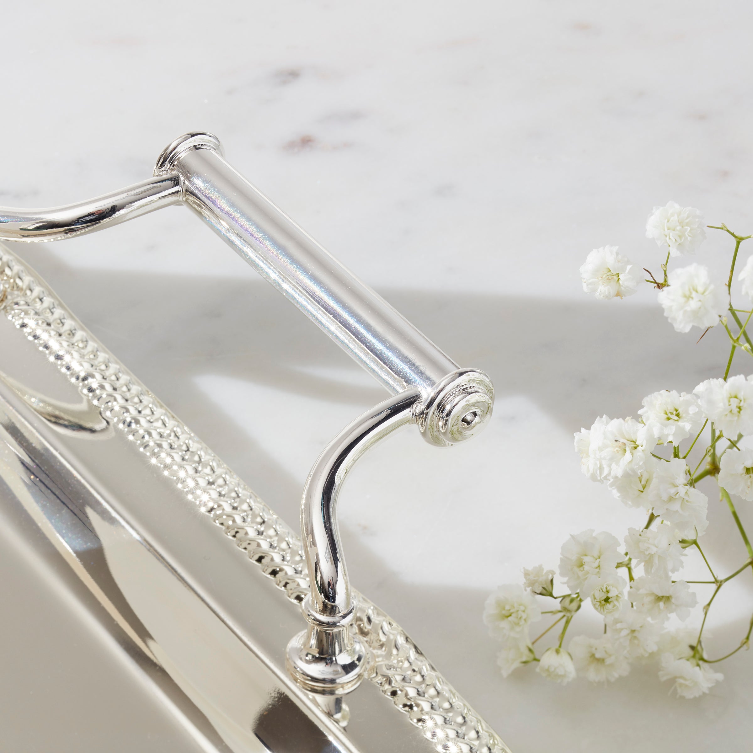 Lenox Premium Silverplate Rectangular Tray With Handles - Image 5