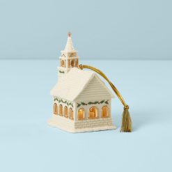 Alternative view of Lenox Premium Christmas Village Church Lit Ornament