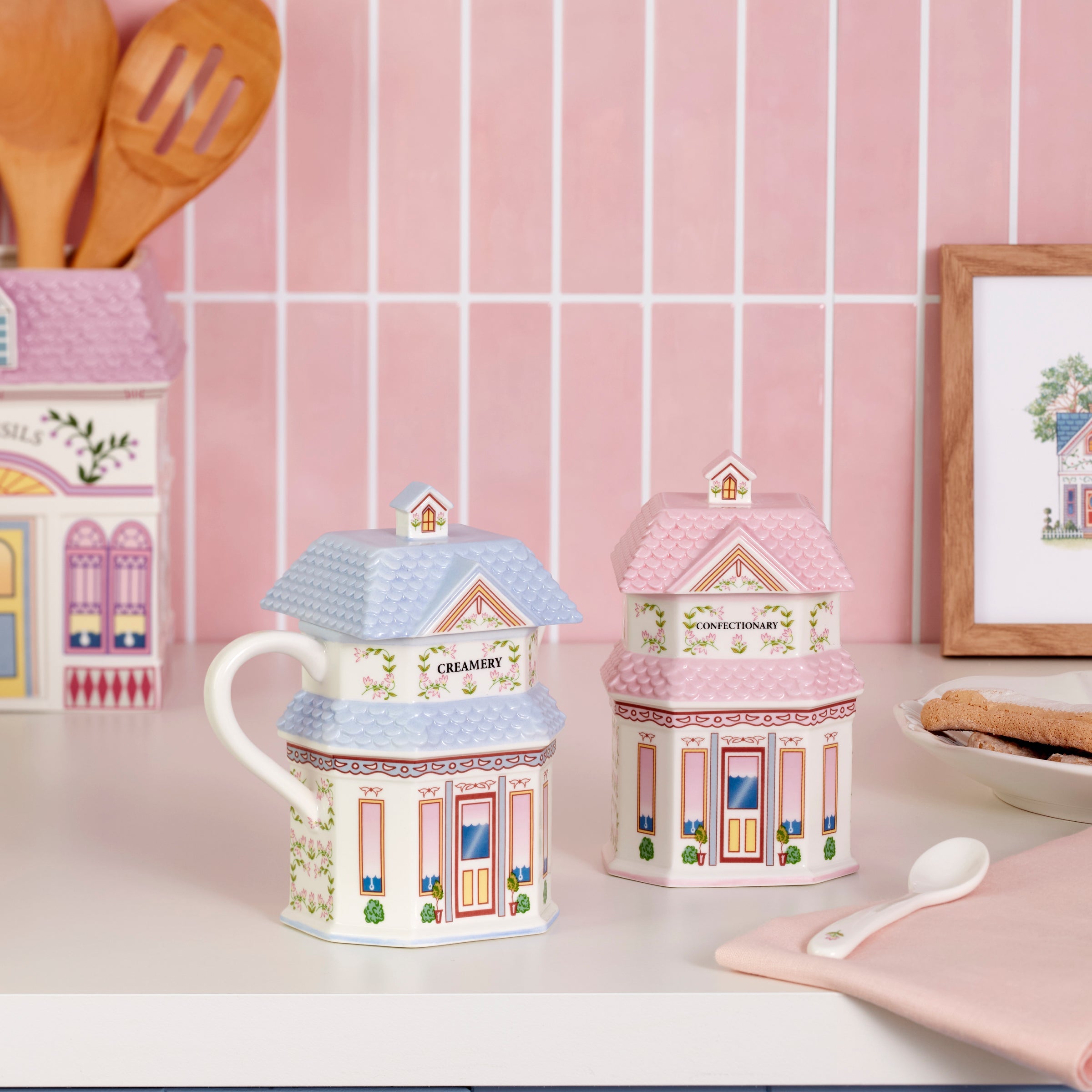 Lenox Premium Lenox Spice Village Sugar & Creamer Set - Image 4