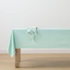 Alternative view of Lenox Premium French Perle Ice Blue 60x84 Tablecloth