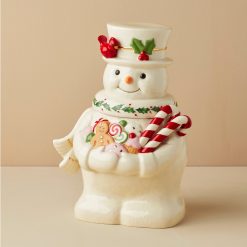 Lenox Premium Happy Holly Days Snowman Cookie Jar