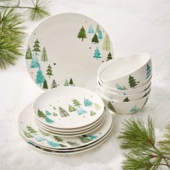 Alternative view of Lenox Premium Balsam Lane 12-Piece Dinnerware Set