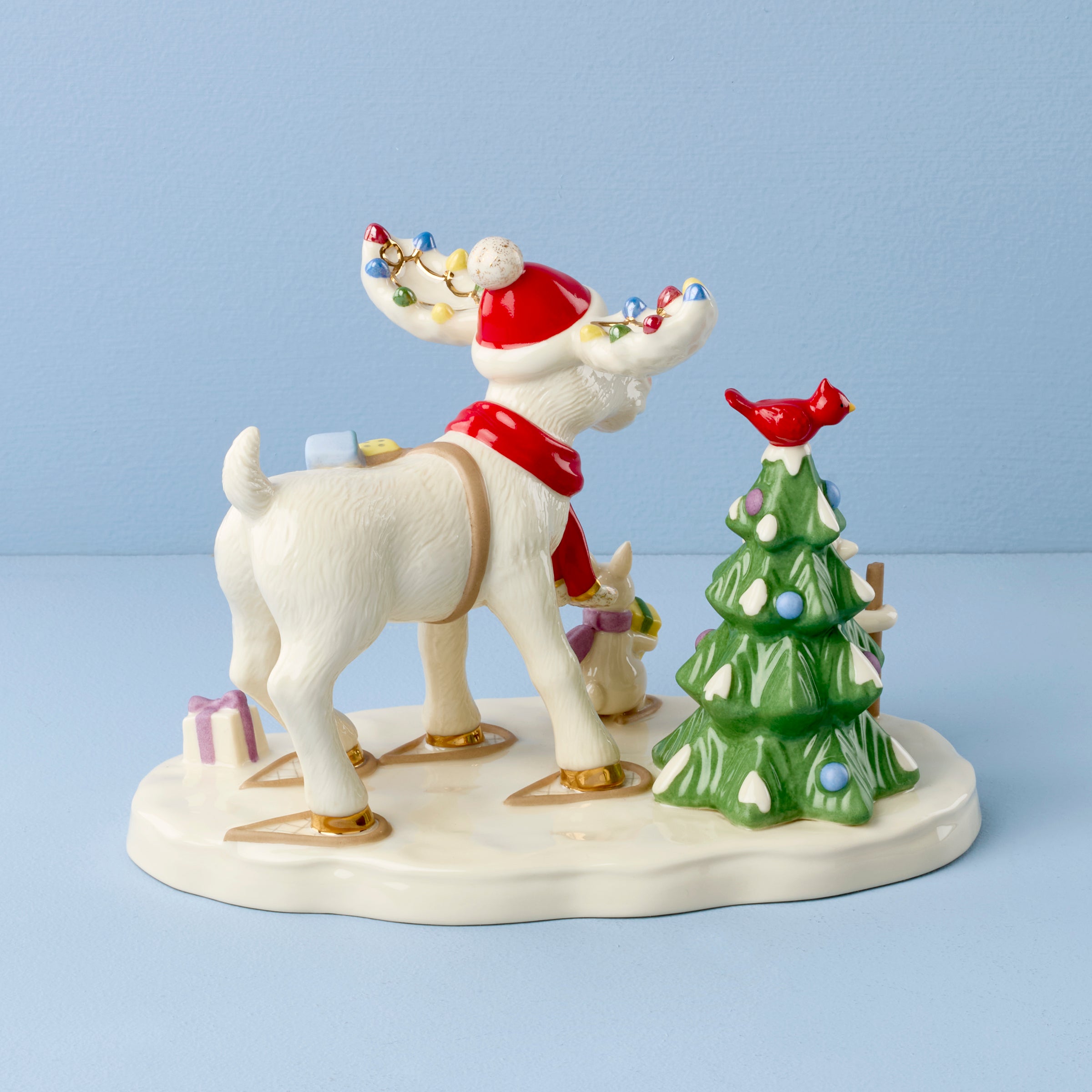 Lenox Premium Marcel The Moose Delivering Gifts Figurine - Image 2