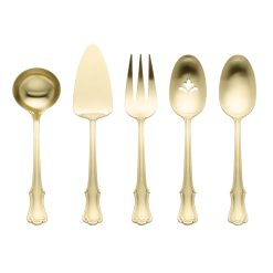 Lenox Premium James Street Champagne Satin 5 Piece Hostess Set