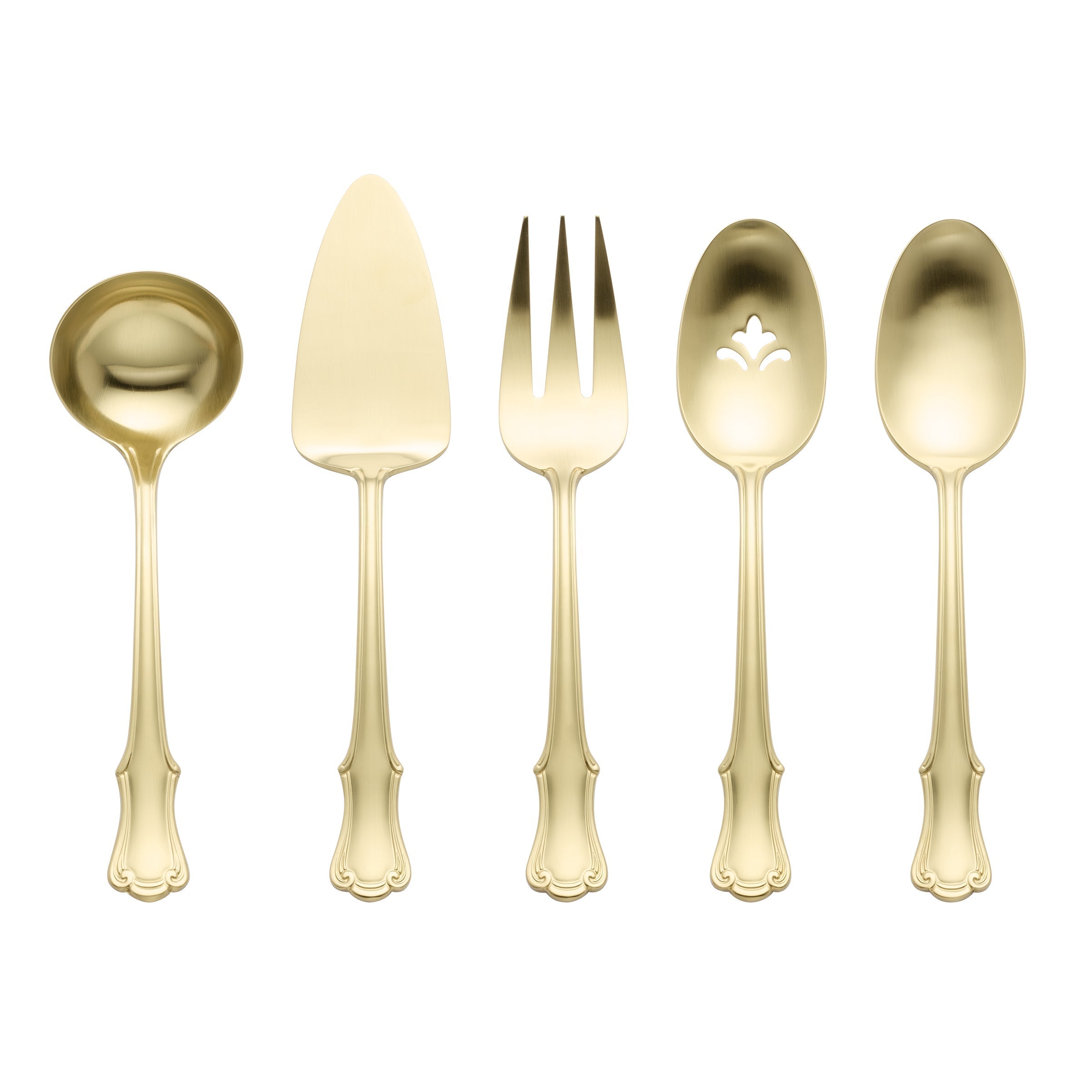 Lenox Premium James Street Champagne Satin 5 Piece Hostess Set