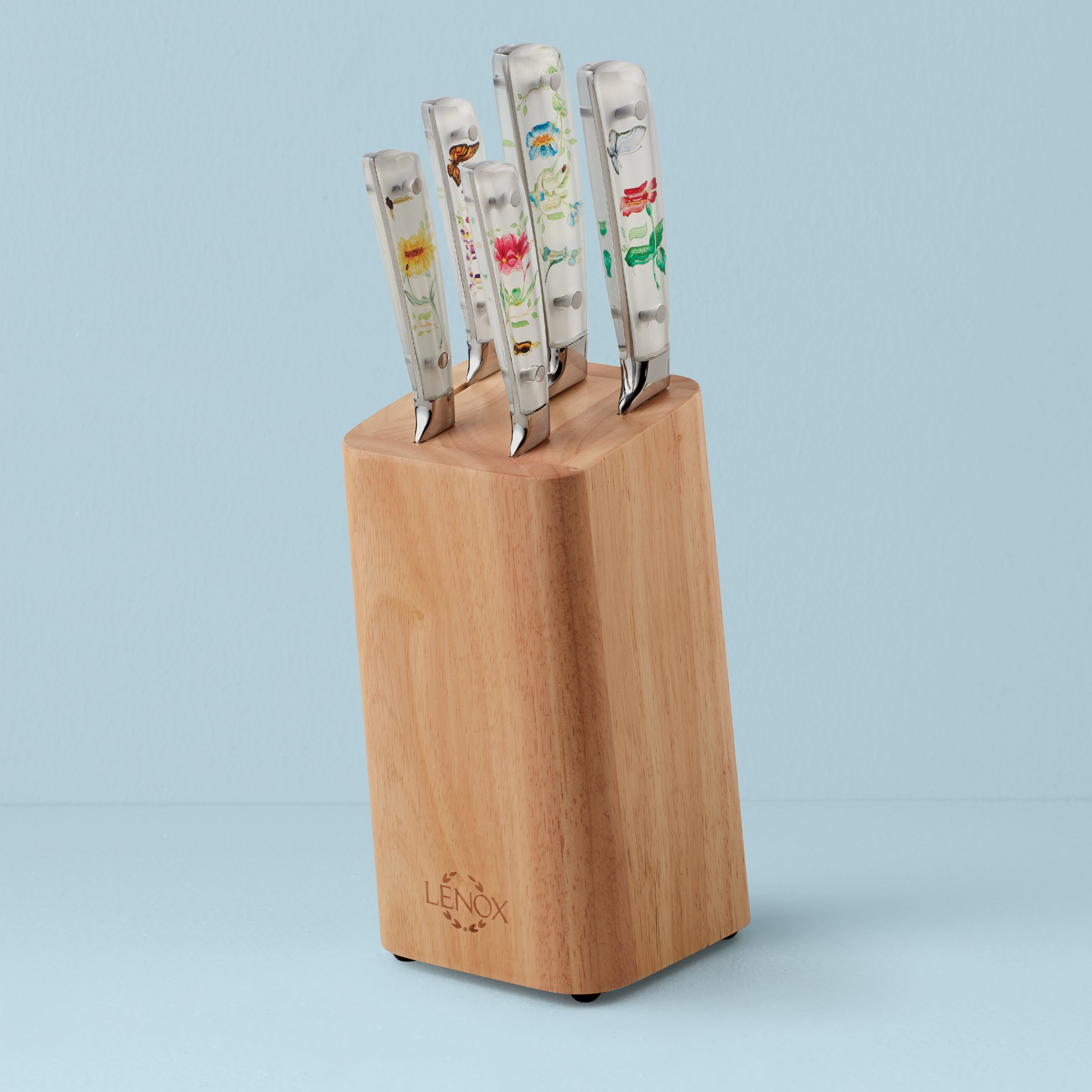 Lenox Premium Butterfly Meadow 6-Piece Cutlery Block Set